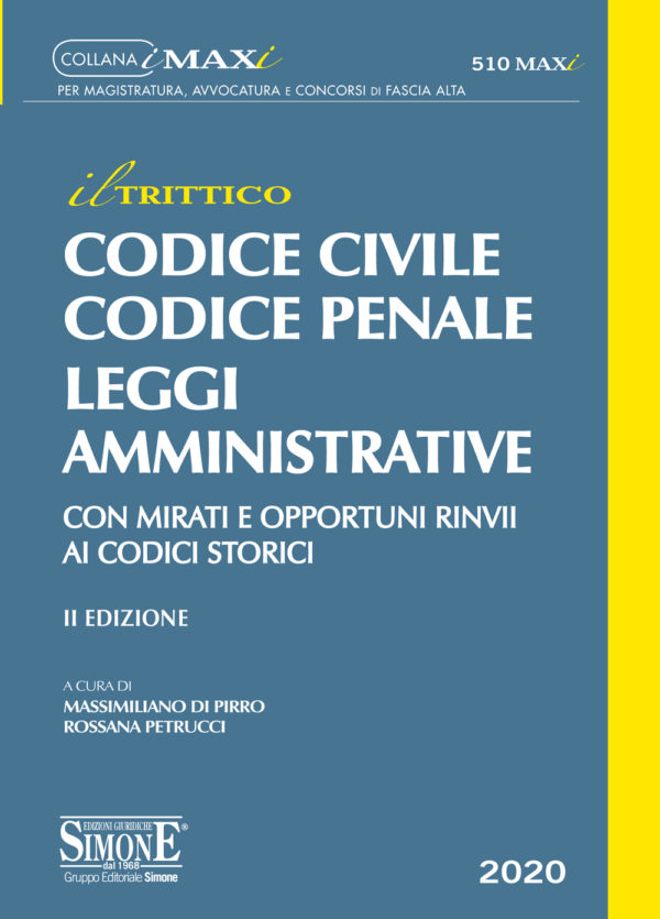"Il Trittico" Codice Civile, Codice Penale e Leggi Amministrative - 510/MAXI