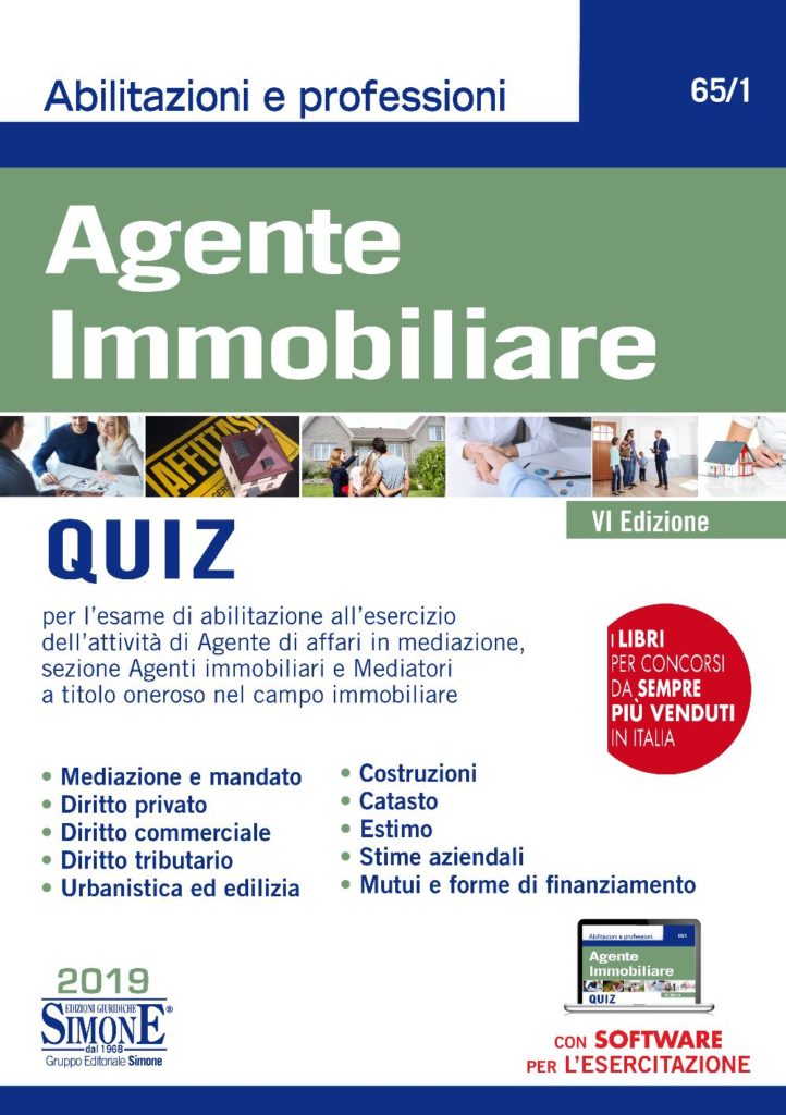 Libro Agente Immobiliare Manuale completo d'esame Edizioni Simone