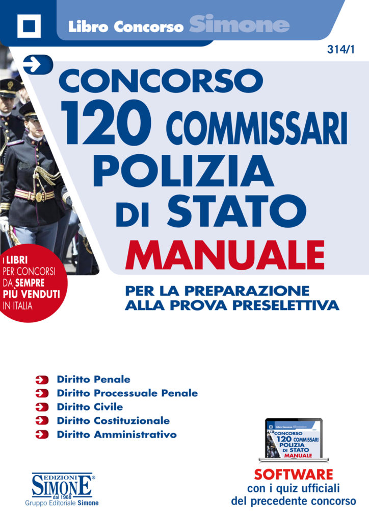 Concorso 120 Commissari Polizia di Stato - Manuale