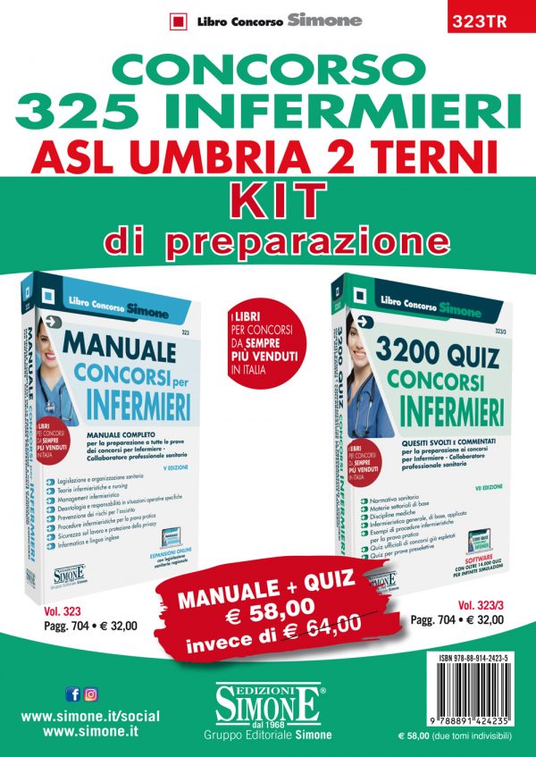 Concorso 325 Infermieri ASL Umbria 2 Terni - KIT di preparazione