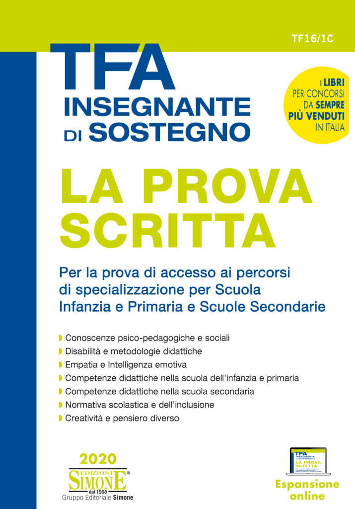 TFA Insegnante di sostegno - La prova scritta