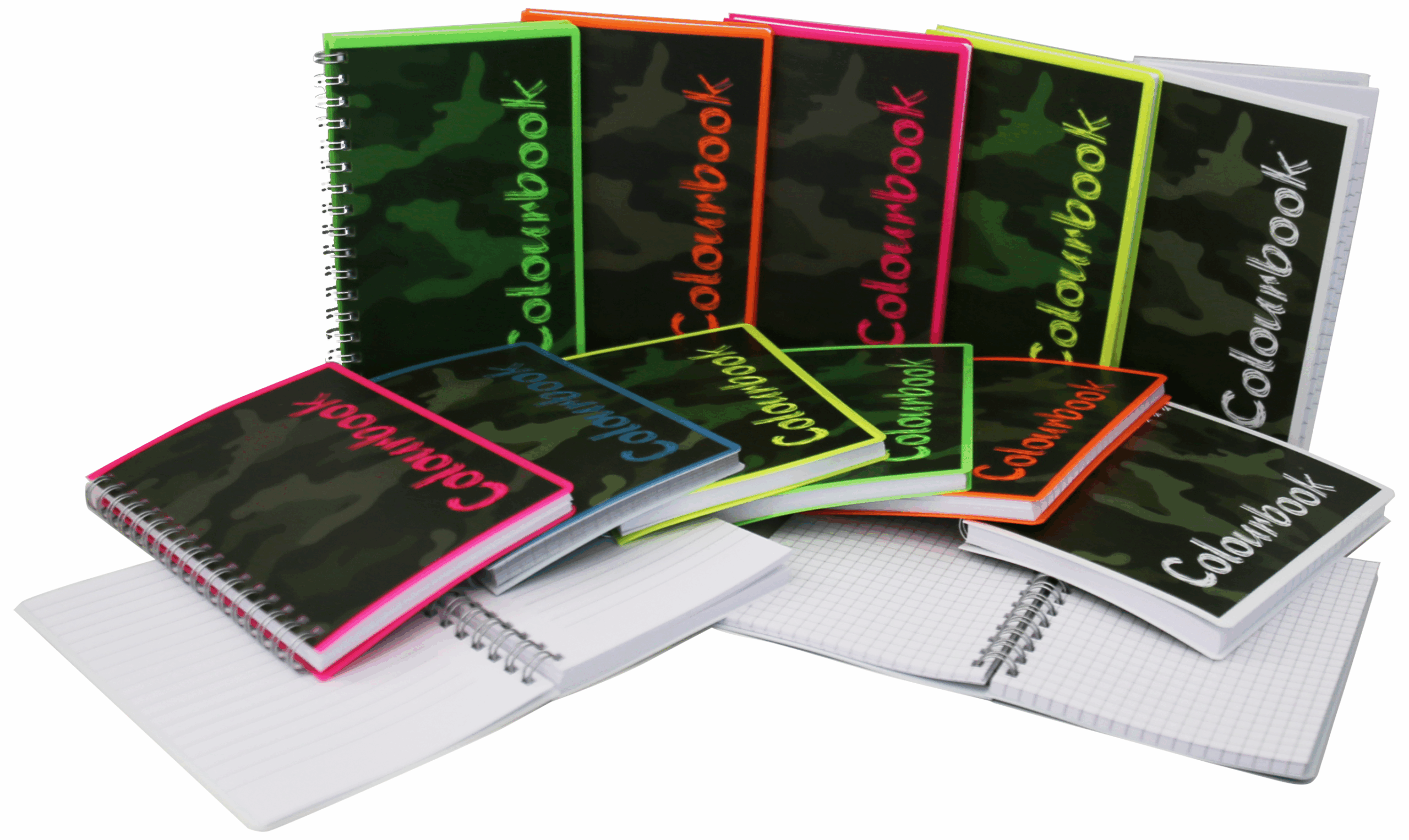 color-book1 Quaderno formato A6 spiralato a righe o a quadretti - immagine 1