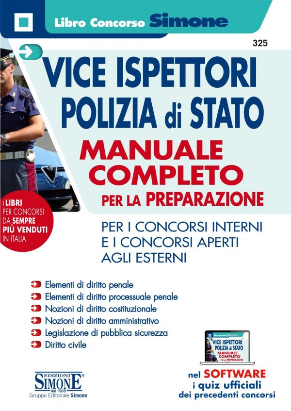 Concorso vice ispettori Polizia di Stato Manuale Edizioni Simone