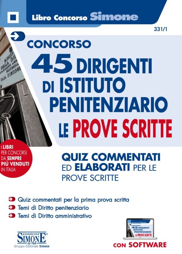 Concorso 45 Dirigenti di Istituto penitenziario - Le prove scritte - Quiz commentati