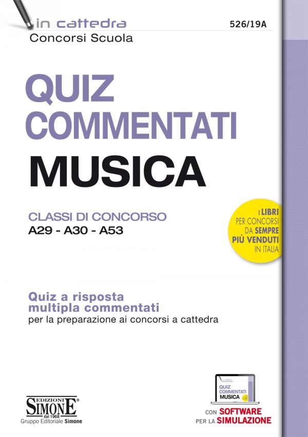 Quiz Commentati Musica - Classi di concorso A29 - A30 - A53 - 526/19A