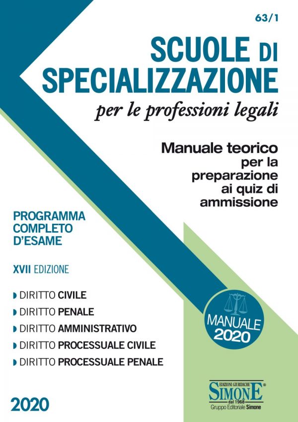 Scuole di Specializzazione per le Professioni Legali - Manuale - 63/1