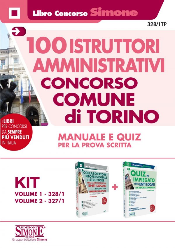 Concorso Comune di Torino - 100 Istruttori Amministrativi - KIT Manuale e Quiz