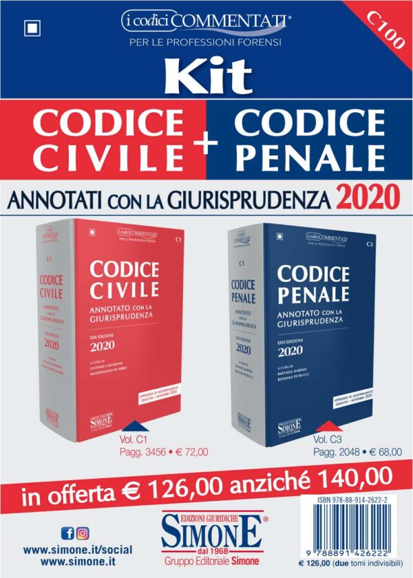 Codice Civile (C1) + Codice Penale (C3) - Annotati con la Giurisprudenza