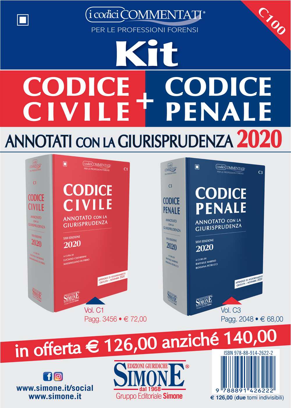 Codice Civile (C1) + Codice Penale (C3) - Annotati con la Giurisprudenza