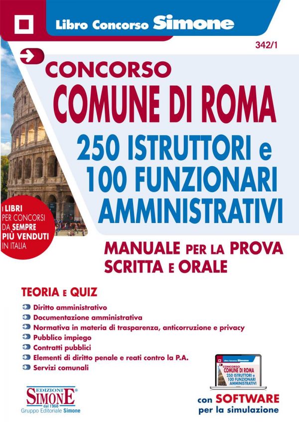 Manuale Comune di Roma per 250 istruttori e 100 funzionari amministrativi