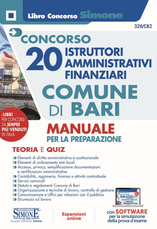Concorso 20 Istruttori Amministrativi Finanziari Comune di Bari - Manuale per la preparazione - 328/CB2