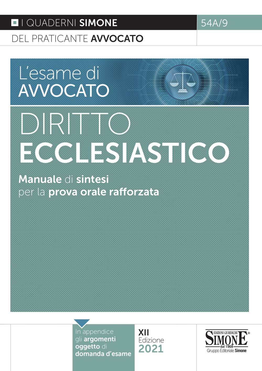L'esame di avvocato - Diritto Ecclesiastico - Manuale di sintesi per la prova orale rafforzata