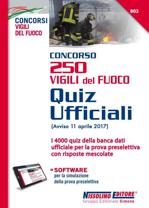 Concorso 250 Vigili del Fuoco - Quiz Ufficiali - NE/803