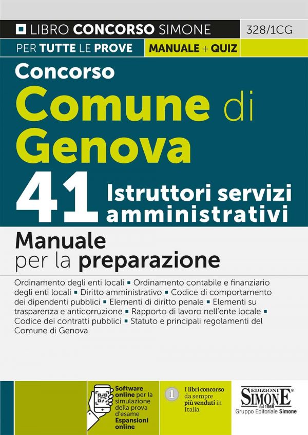 Concorso Comune di Genova 41 Istruttori servizi