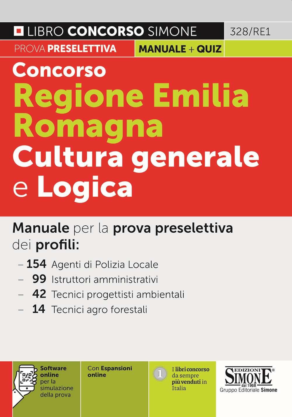 Concorso Regione Emilia Romagna Cultura generale e Logica - 328/RE1