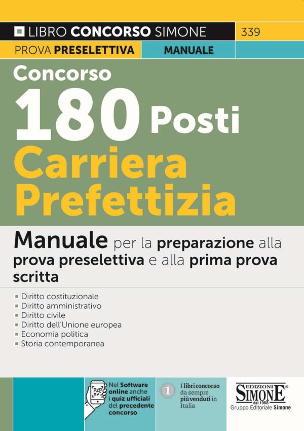 Concorso 180 Posti Carriera Prefettizia - Manuale