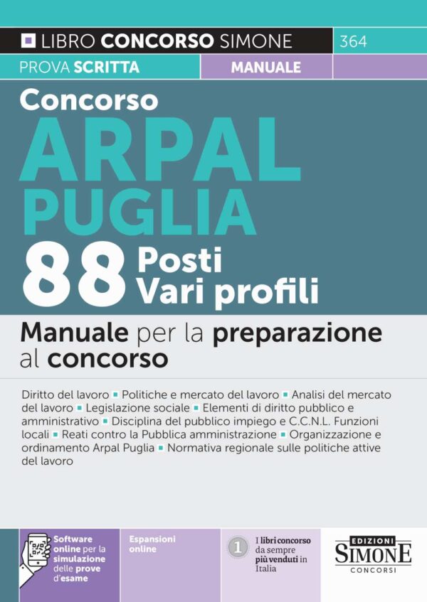 Concorso Arpal Puglia 88 Posti Vari profili - Manuale