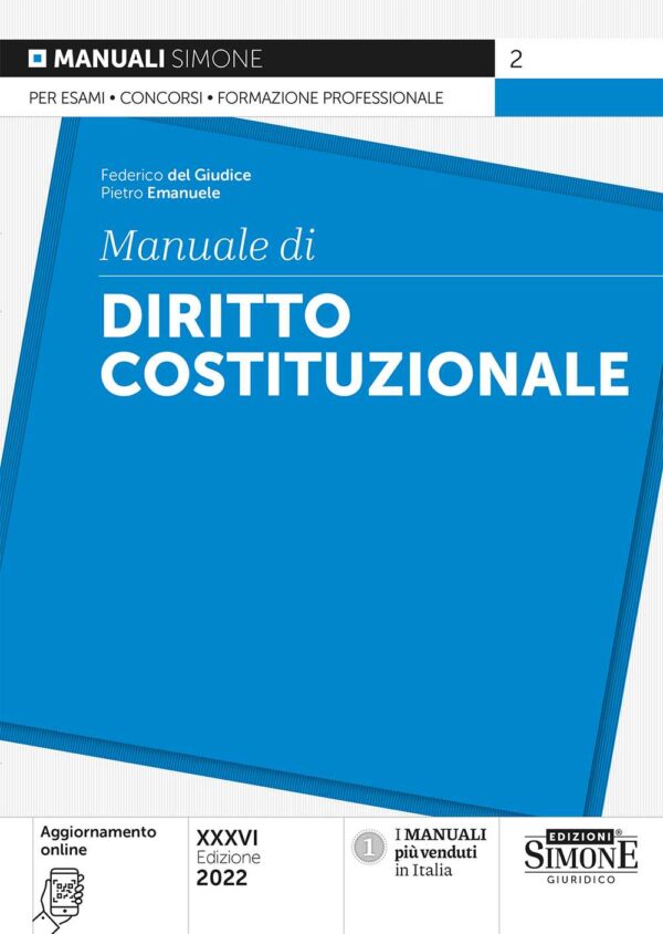 Manuale di Diritto Costituzionale 2022