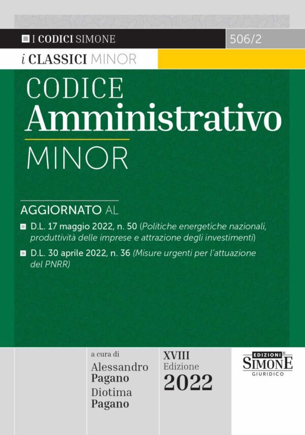 Codice Amministrativo Minor 2022