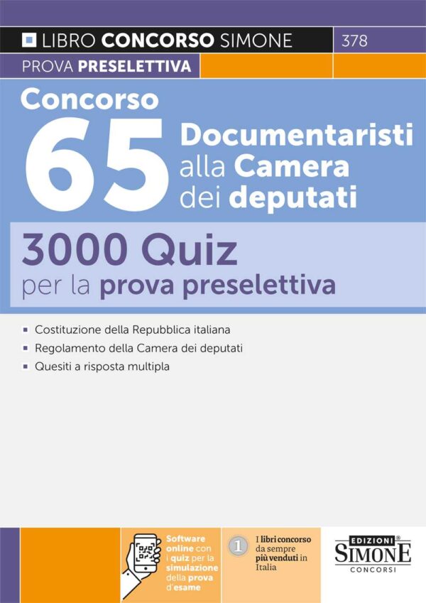 Concorso 65 Documentaristi alla Camera dei deputati - Quiz - 378
