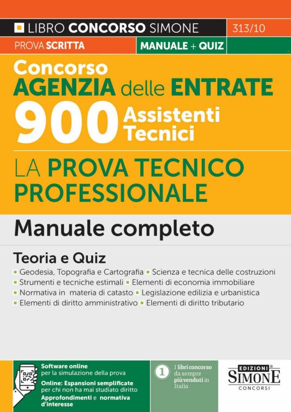 Concorso Agenzia delle Entrate - 900 Assistenti Tecnici - La prova tecnico-professionale - Manuale - 313/10