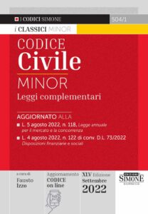 Codice Civile Minor settembre 2022