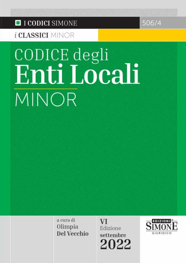 Codice degli Enti Locali Minor - 506/4
