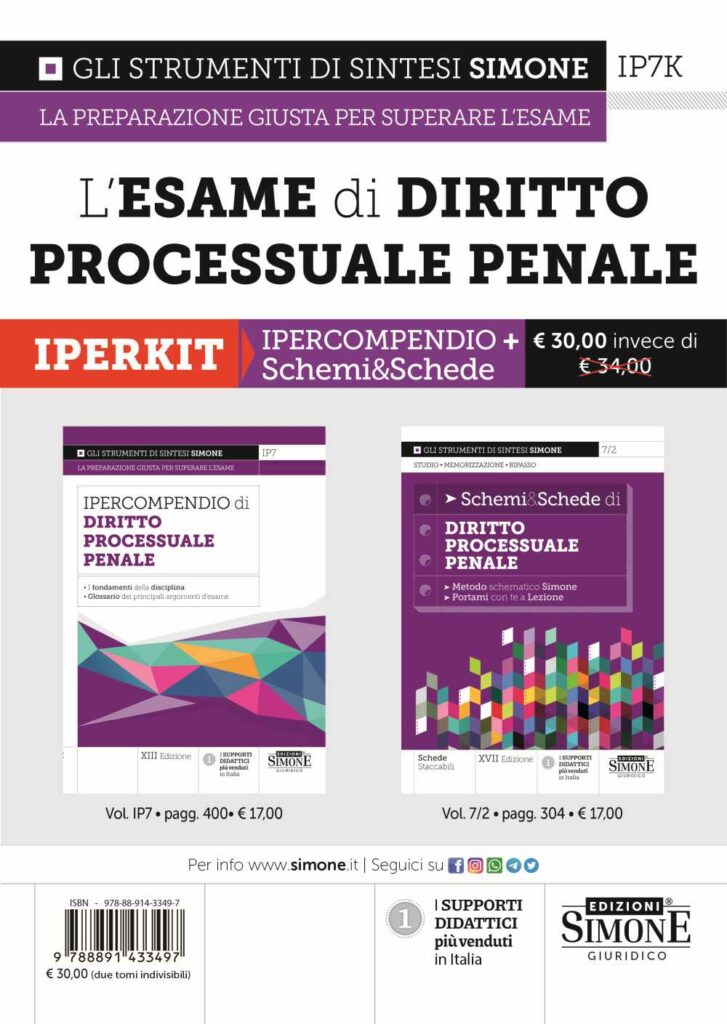 Esame Di Diritto Processuale Penale Ipercompendio + Schemi Schede ...