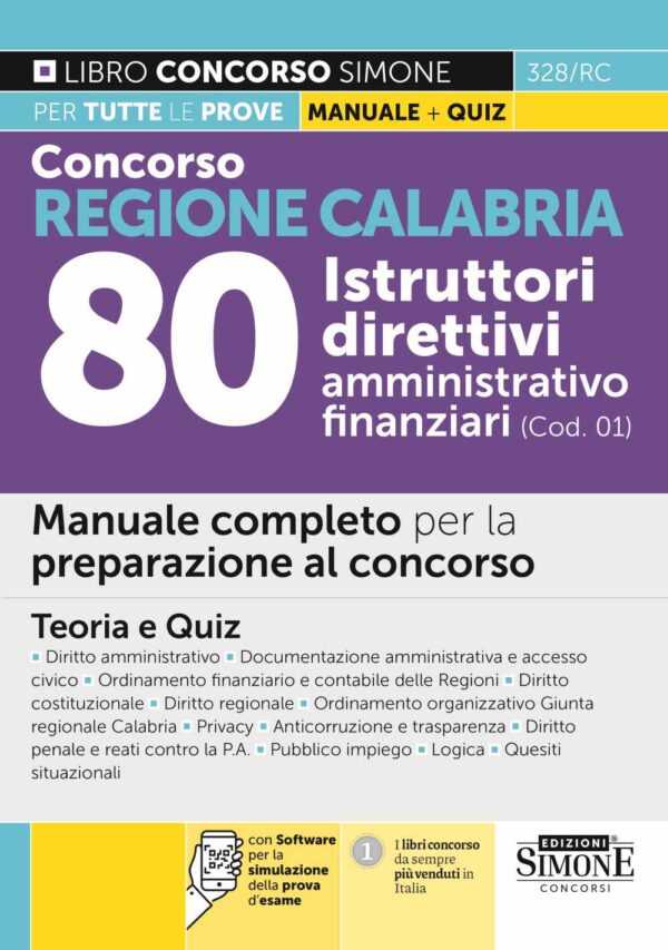 Concorso Regione Calabria 80 Istruttori direttivi
