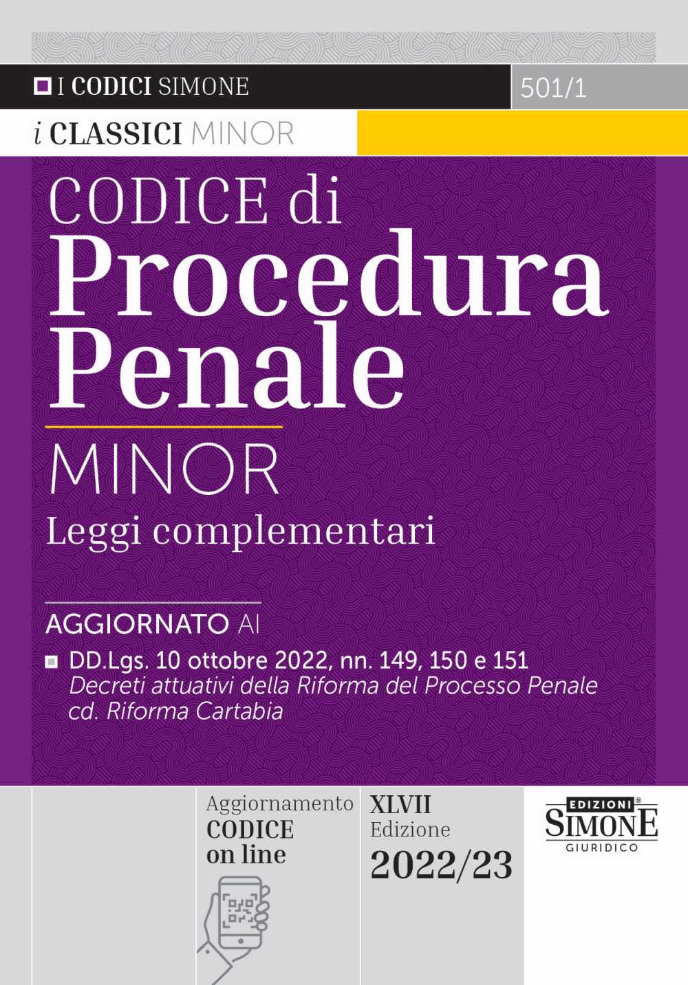 Codice di Procedura Penale Minor - 501/1