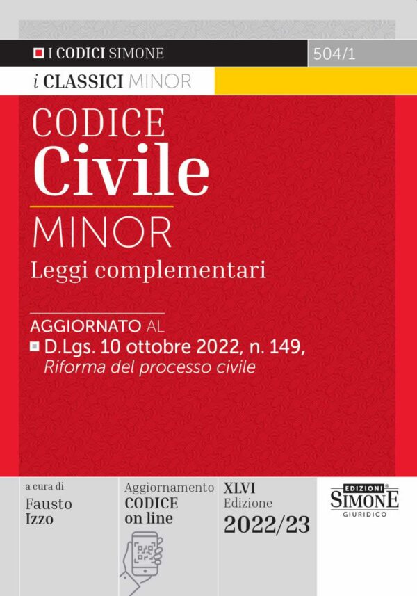 Codice Civile Minor 2022
