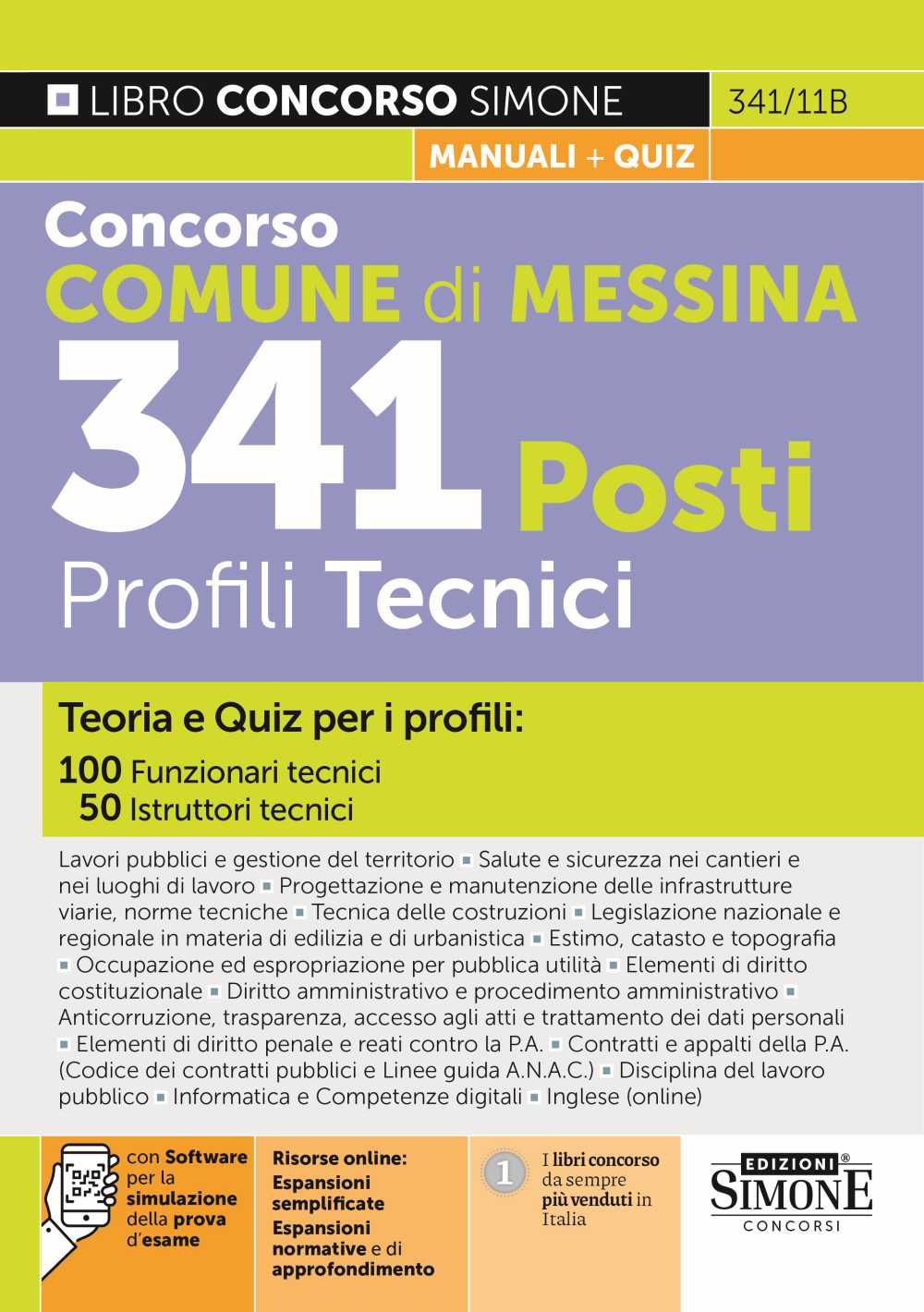 Concorso Comune di Messina 341 Posti Profili Tecnici - Manuale - 341/11B