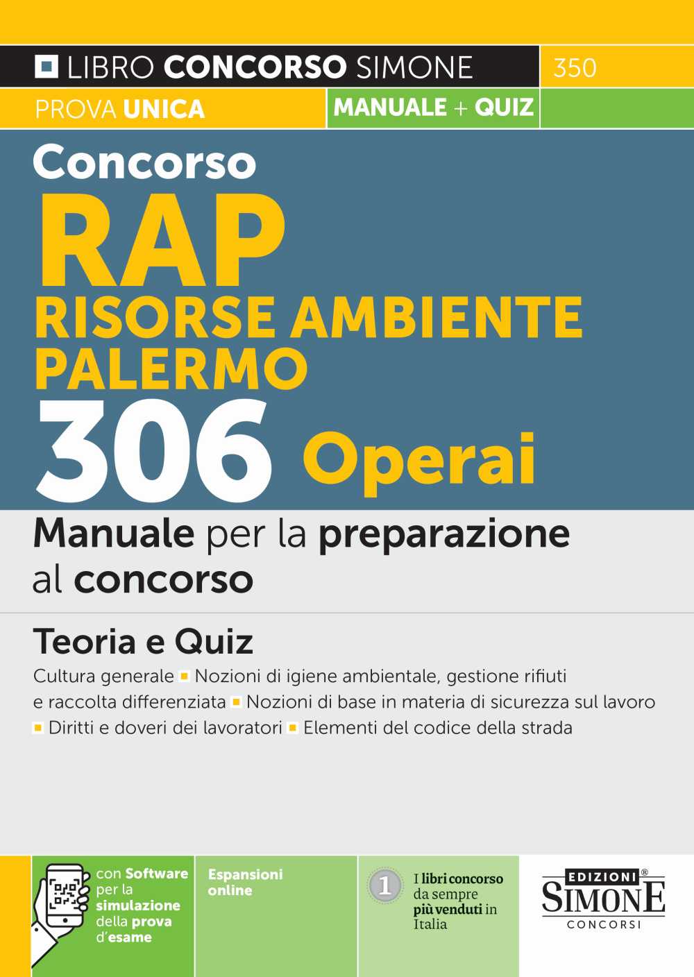 Concorso RAP Risorse Ambiente Palermo 306 Operai - Manuale - 350