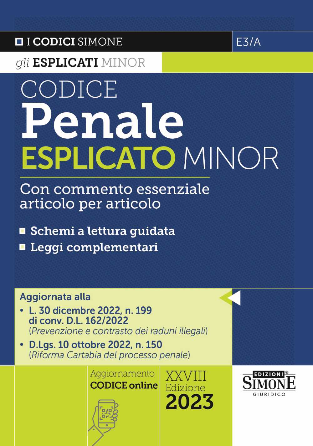 Codice Penale Esplicato Minor 2023