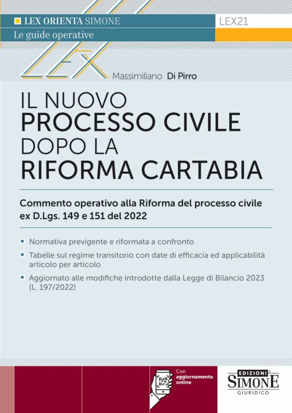 Il Nuovo Processo Civile dopo la Riforma Cartabia - LEX21