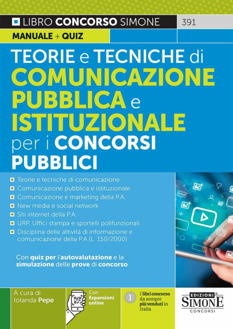 Teorie E Tecniche Della Comunicazione Pubblica - Edizioni Simone