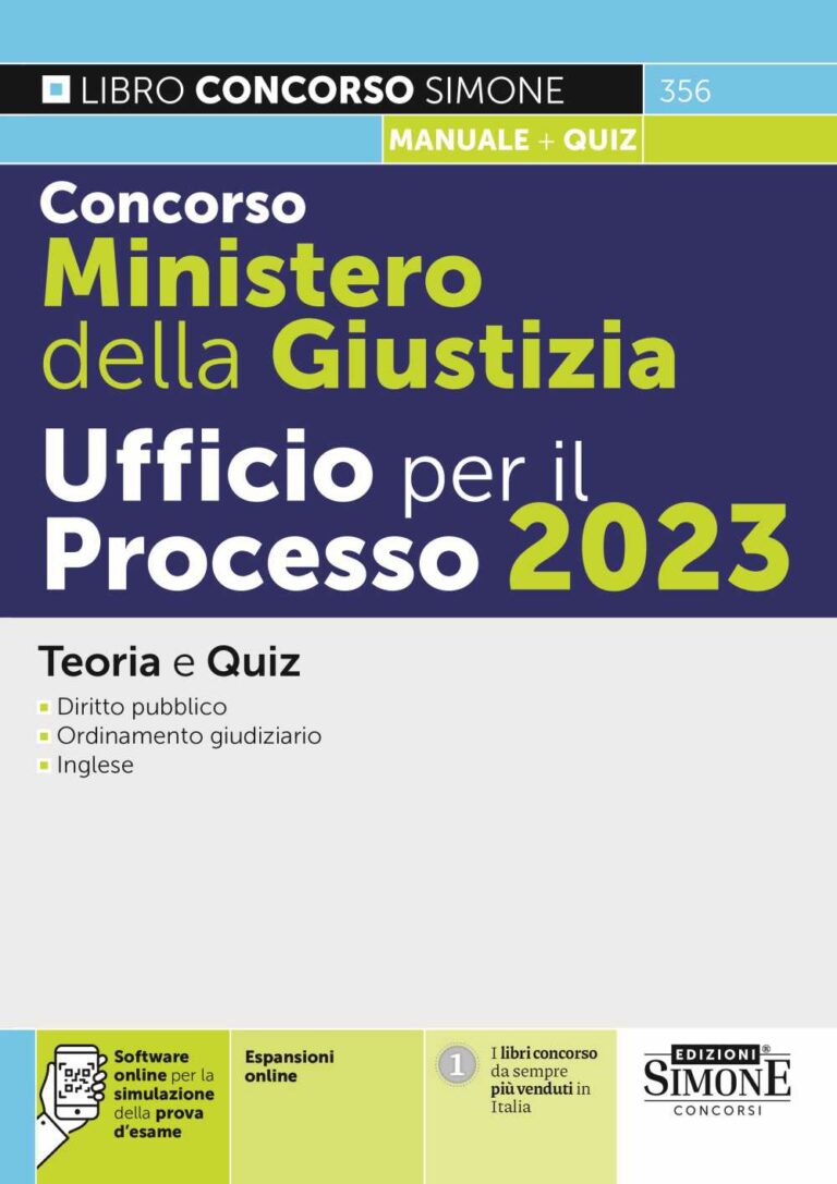 Manuale Concorso Ufficio Del Processo Edizioni Simone