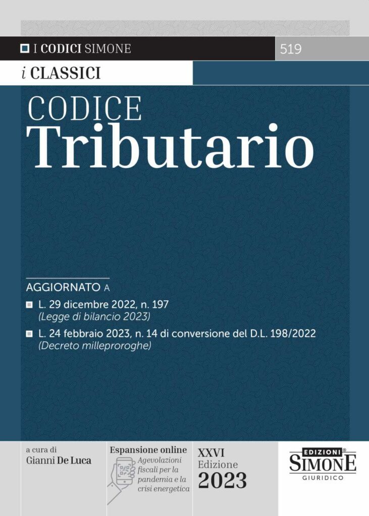 nuovo Codice Tributario 2023