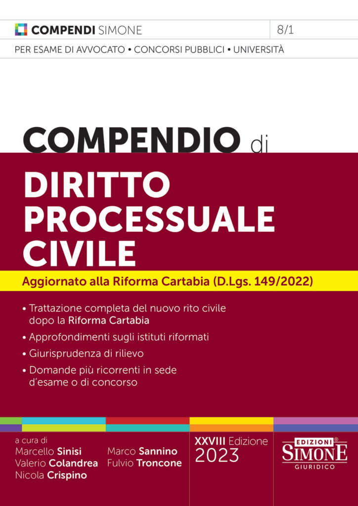 Compendio di diritto processuale civile