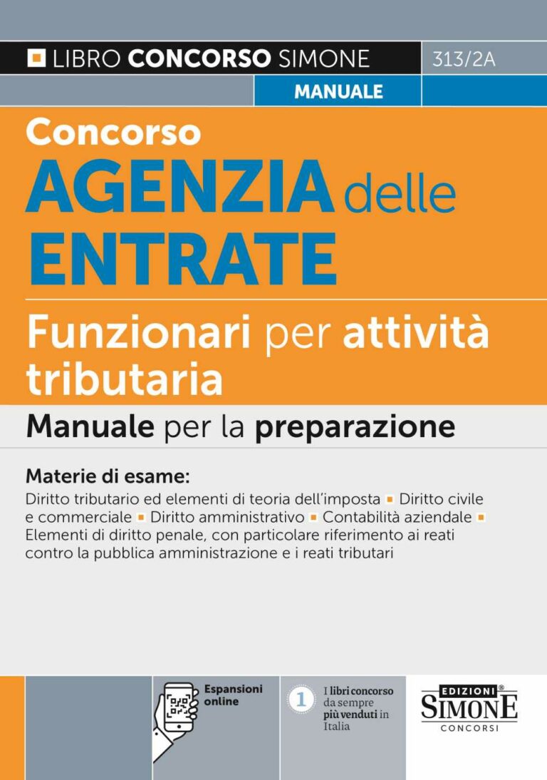 Concorsi Agenzia delle Entrate - Libri di preparazione - Edizioni Simone