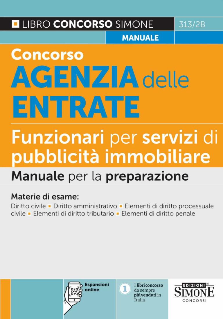 Concorsi Agenzia Delle Entrate - Libri Di Preparazione - Edizioni Simone