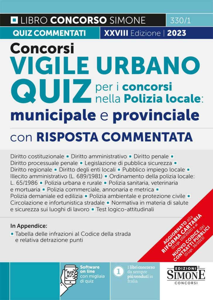 Concorso Vigile Urbano Quiz 2023