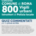 concorso roma prova scritta 2023