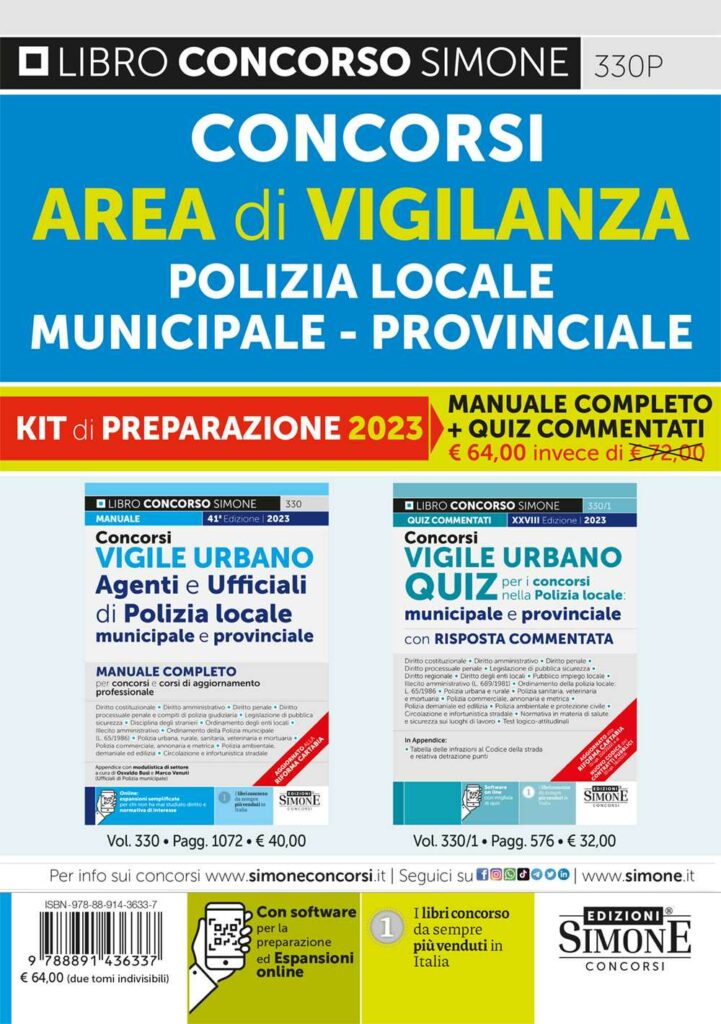 KIT di preparazione polizia locale