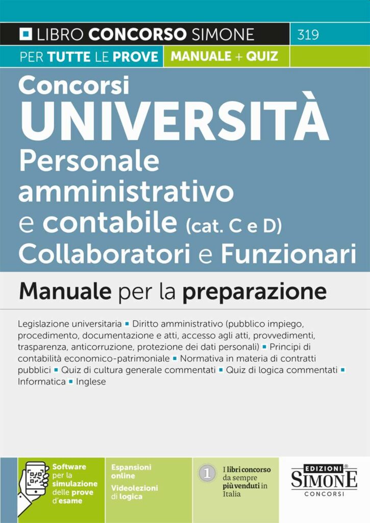 Concorsi Università amministrativi e contabile - Manuale