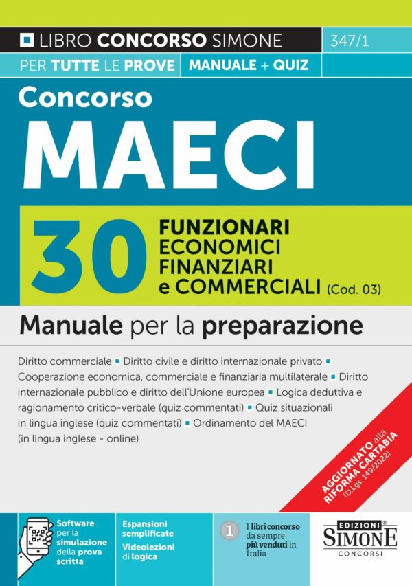 Concorso MAECI 2023 - 145 Funzionari amministrativi, contabili e consolari (Cod. 02) – Manuale - 347