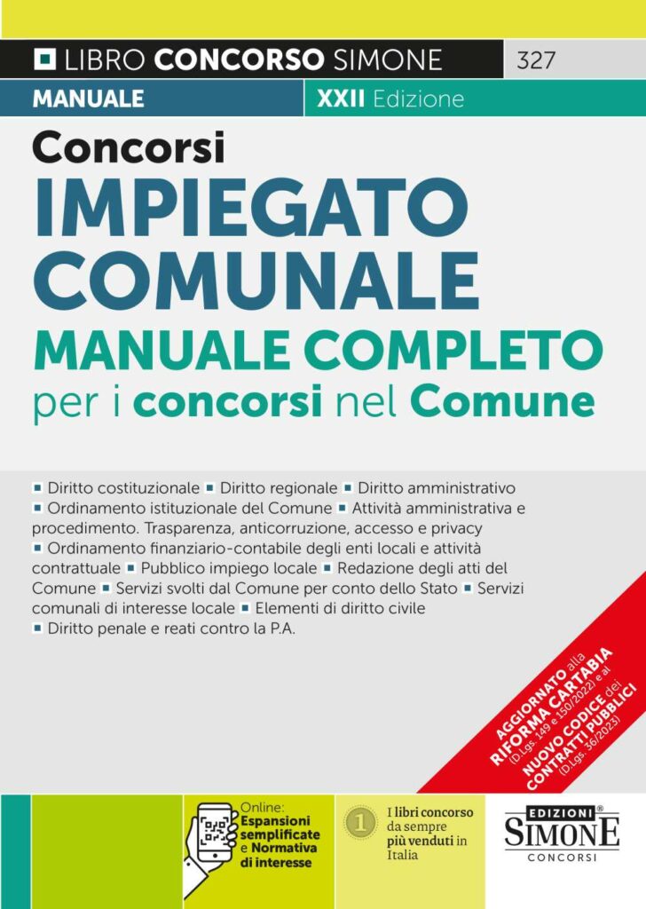 manuale Concorso Impiegato 2023