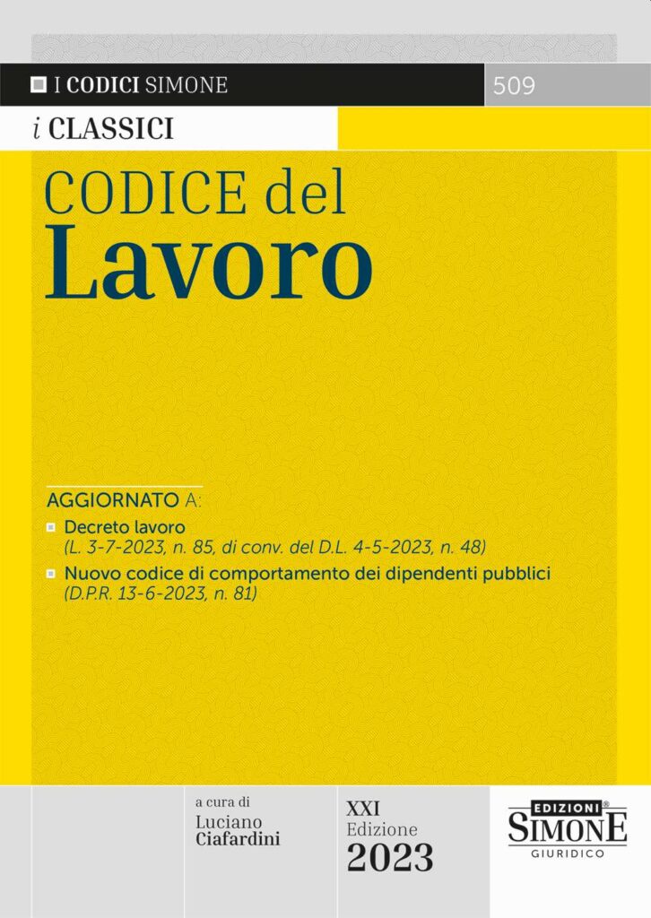 Codice del lavoro 2023