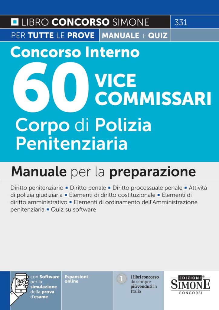 60 Vice Commissari Polizia penitenziaria