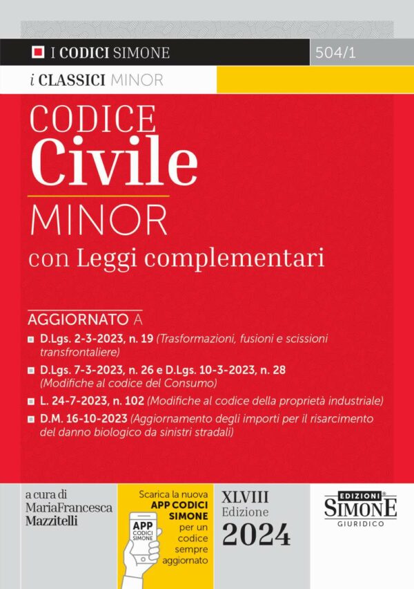 Codice Civile Minor 2024